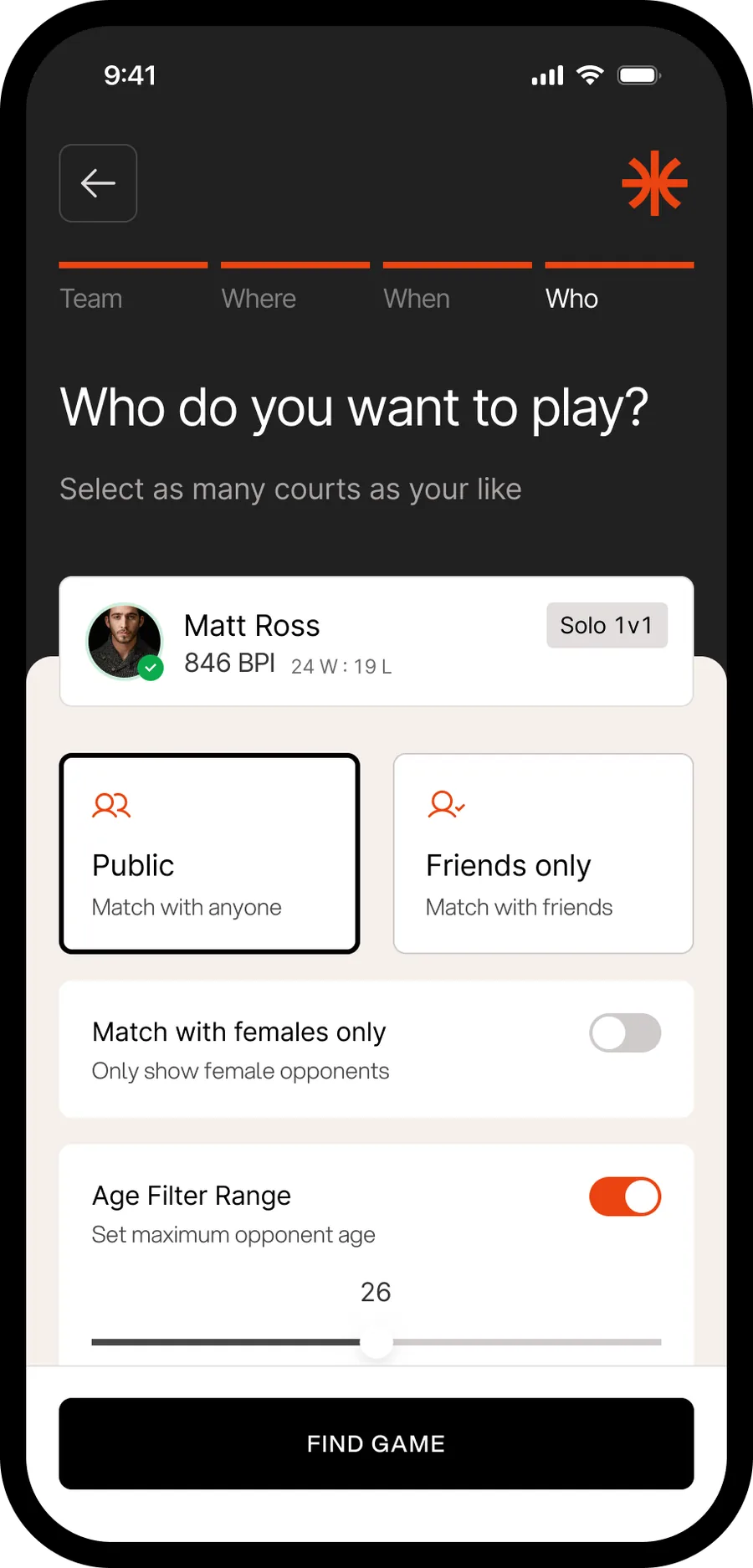 Halfcourt app: Who