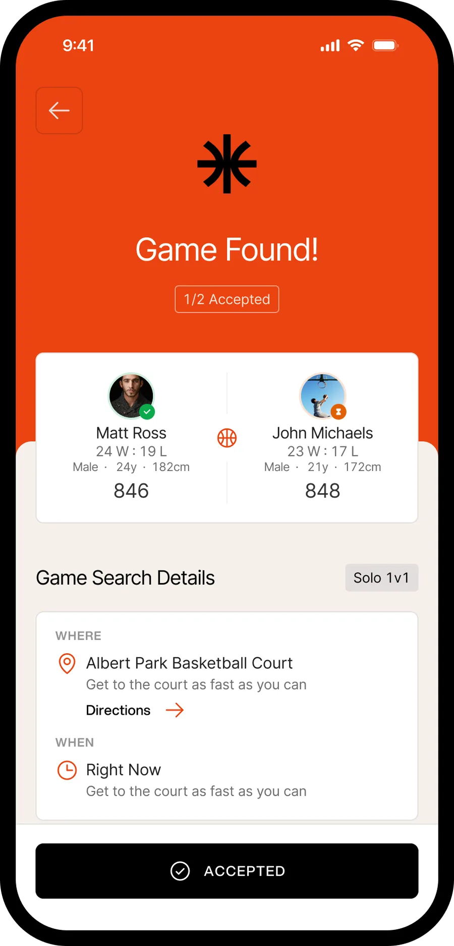 Halfcourt app: Found!
