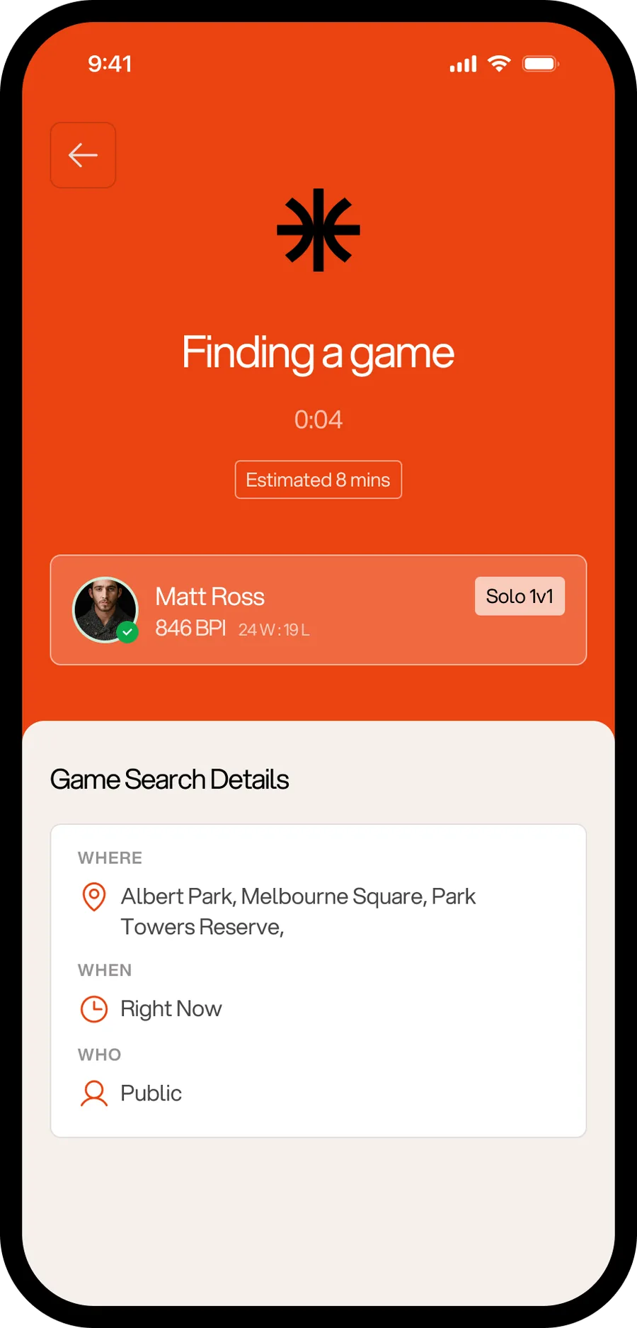 Halfcourt matchmaking — finding a game near you